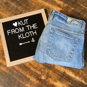 Kut From The Kloth Katy Boyfriend Straight Light Wash Jeans, Size 4